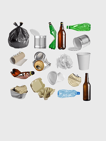 rubbish sorting, plastic bottle waste, trash disposal methods, garbage classification guide, recyclable materials set, sustainable waste management, environmental cleanup practices