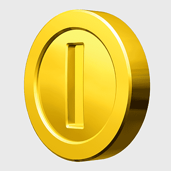 gold coin New Super Mario Bros. 2, Mario Bros game currency, Nintendo gaming icon, yellow circle object, virtual treasure collection, digital collectible items, pixel art asset