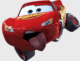 Lightning McQueen, Cars Pixar, red race car, tongue out, animated vehicle, cartoon character, movie character