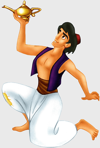Aladdin holding magic lamp, Disney Aladdin cartoon, magic carpet adventure, Aladdin and Princess Jasmine story, Arabian fantasy art, magical lamp illustration, enchanted tale character