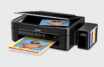 Epson L380 multifunction printer, inkjet printing technology, continuous ink system printer, office supplies printing, high-resolution printing, compact printer design, eco-friendly printing solutions