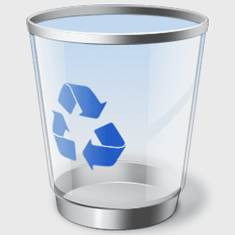 recycling bin icon, Windows 7 trash can, waste containment symbol, recycle bin graphic, digital waste management, virtual trash disposal, computer icon design