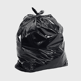 black garbage bag, black trash bag, black rubbish bag, black waste bag, plastic waste disposal, household trash collection, black bin liner