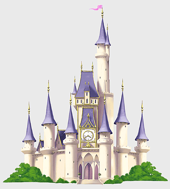 purple castle illustration, Disney Princess Castle, Magic Kingdom Cinderella Castle, Walt Disney World Castle, fantasy castle mural, enchanted castle art, fairytale kingdom illustration