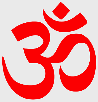 Om Namah Shivaya mantra, Hindu symbol meditation, red om logo, om inner peace, Vedas spiritual icon, yoga chakra illustration, brahman cosmic sign