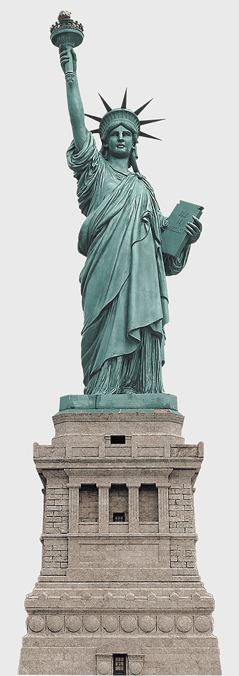 Statue of Liberty, New York Harbor landmark, classical bronze sculpture, Liberty Island monument, American freedom symbol, iconic American statue, historic New York sculpture
