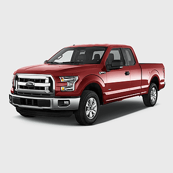 Ford F-150 pickup truck, full-size truck, automotive exterior design, used car dealership, truck bed customization, vehicle performance features, motor vehicle safety options