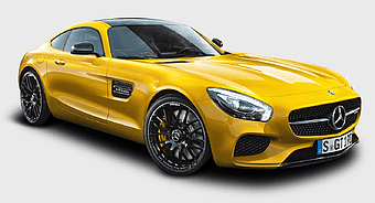 yellow Mercedes-Benz AMG GT, Mercedes-Benz performance car, luxury sports car, Mercedes-Benz GT coupe, high-performance vehicle, sleek automotive design, vibrant yellow coupe