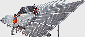 solar power installation, solar panel tracker system, daylighting technology, electrical grid integration, renewable energy solutions, voltaic panel setup, sustainable energy deployment