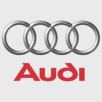 Audi logo, Audi four rings, Audi car emblem, Auto Union symbol, luxury car branding, iconic automotive design, premium vehicle insignia