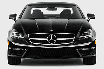 Mercedes-Benz CLS-Class front view, Mercedes-Benz luxury sedan, Mercedes-Benz performance car, Mercedes-Benz automotive exterior, high-end vehicle design, premium car grille, sleek car headlights