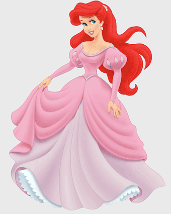 Ariel ball gown, Disney Princess figurine, Little Mermaid costume, Cartoon princess dress, Magical fairy tale character, Enchanted sea royalty attire, Classic animated heroine ensemble