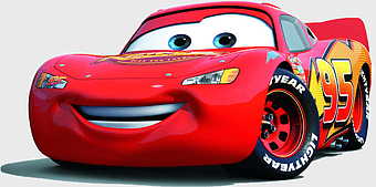 Lightning McQueen, Pixar Cars, race car animation, red sports car, animated vehicle design, cartoon car character, movie car icon, lightning mcqueen movie