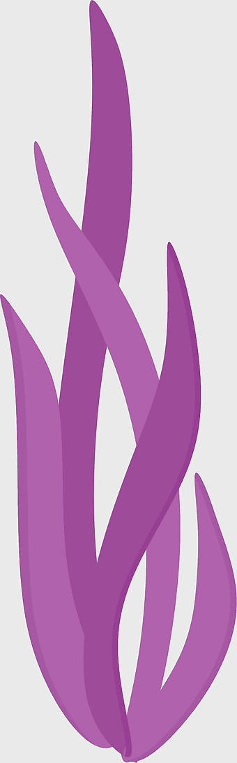 purple flame illustration, cartoon seaweed, mermaid ocean, violet seagrass, underwater fantasy, marine nature, aquatic symbols