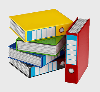 colorful file folders, office supplies illustration, document organization, color pencil drawing, vibrant office materials, stationery storage solutions, bright folder stack