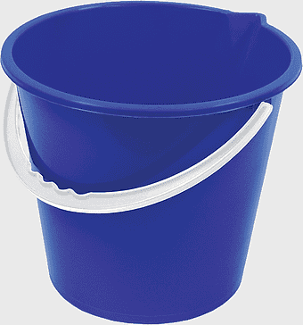 purple plastic bucket, cobalt blue pail, laundry bucket, paint container, household cleaning tools, utility bucket, storage container