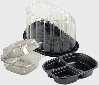 plastic food packaging, disposable retail containers, bread packaging design, envase art printing, clear plastic containers, food distribution solutions, eco-friendly packaging options