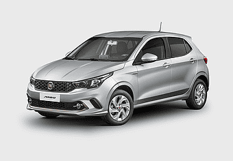 Fiat Argo compact car, subcompact vehicle transport, family car model, hatchback automotive exterior, silver compact hatchback, modern city car design, urban mobility solution