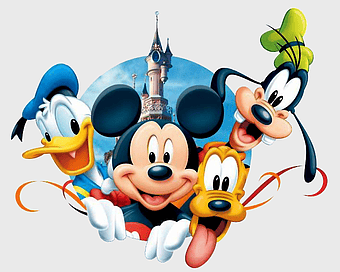 Mickey Mouse and Friends, Disney Pluto cartoon, Mickey Mouse Clubhouse characters, Minnie Mouse and Donald Duck, classic Disney animation, iconic Disney characters, Disney theme park fun