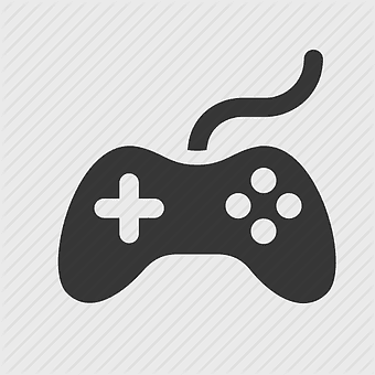 Joystick Game controller, Video game Icon, black and white gamepad, scalable game controller icon, gaming console interface, interactive entertainment device, digital play control