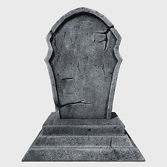 stone carving gravestone, gothic memorial tomb, 3D model headstone, scary rock sculpture, cemetery monument, ancient burial marker, eerie graveyard stone