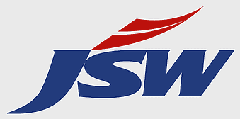India JSW Steel logo, blue steel company emblem, JSW Group branding, sajjan Jindal steel enterprise, industrial steel icon, corporate steel identity, steelmaking business symbol