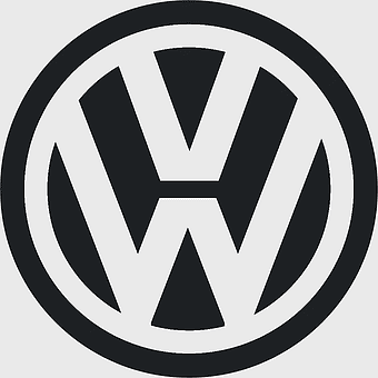 Volkswagen Beetle emblem, Volkswagen Golf logo, Volkswagen brand symbol, black and white Volkswagen logo, classic car badge, automotive heritage icon, vintage auto insignia