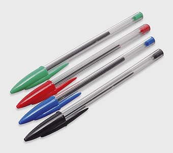 Bic Cristal ballpoint pen, blue plastic pen, office supplies bic, bic ballpoint pen, writing tools, stationery essentials, colorful pens