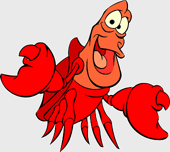 Sebastian Little Mermaid, Ariel Disney character, King Triton underwater kingdom, cartoon sea creature, animated ocean life, fantasy marine adventure, vibrant aquatic art