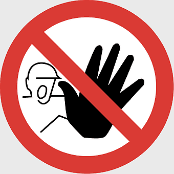 warning sign, safety symbol, no entry sign, occupational health and safety, prohibited area, hazard alert, restricted access zone