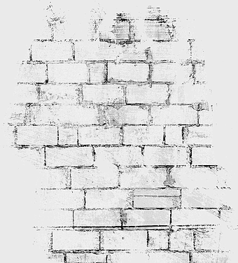 vintage brick wall background, monochrome stone wall texture, retro black brick structure, vintage floral border design, aged wall cracks detail, architectural facade elements, classic masonry patterns