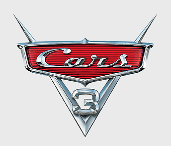 Cars 3 logo, Lightning McQueen emblem, Pixar automotive design, Walt Disney Company symbol, animated car branding, movie franchise icon, vehicle entertainment logo