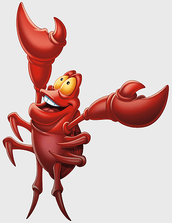 Sebastian Little Mermaid, cartoon character silhouette, Walt Disney Company, mermaid fantasy, underwater kingdom, sea creature art, animated ocean life