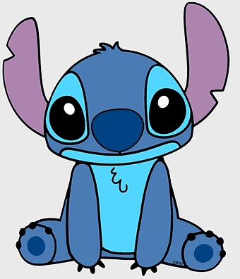 Lilo & Stitch, Stitch character, Disney artwork, fictional animal, cartoon silhouette, blue alien creature, animated movie icon