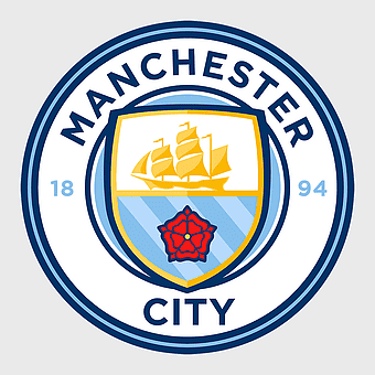 Manchester City logo, Manchester City F.C. emblem, City of Manchester Stadium symbol, manchester City Fc Supporters badge, English Premier League team crest, football club insignia, sports team branding