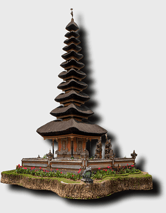 brown pagoda temple illustration, Mount Batur Pura Ulun Danu Bratan, balinese temple architecture, danau buyan temple, traditional balinese temple, spiritual place of worship, cultural heritage site