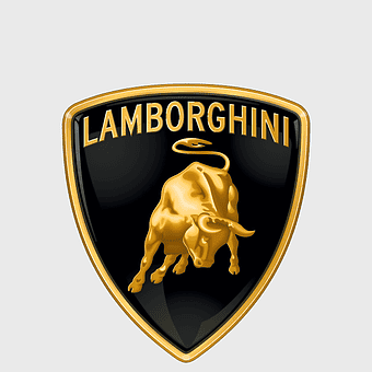 Lamborghini Urus emblem, Lamborghini logo badge, car decal Lamborghini, Lamborghini brand symbol, luxury sports car logo, automotive emblem design, high-end vehicle insignia