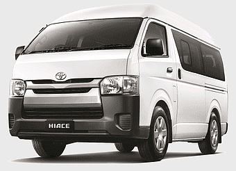white Toyota Hiace van, Toyota HiAce minivan, light commercial vehicle, compact MPV, passenger transport, van interior, automotive design