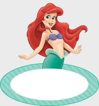Ariel Disney Princess, Little Mermaid cartoon printables, Ariel name tag, mermaid mythical creature toys, Disney character illustrations, princess fantasy art, sea fairy world