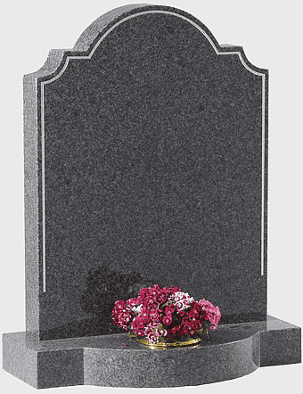 headstone memorial, granite cemetery monument, churchyard grave stone, monumental masonry inscription, eternal remembrance, final resting place, floral tribute