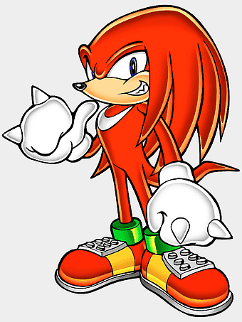 Knuckles the Echidna, Sonic Adventure character, echidna cartoon, video game art, classic Sonic games, animated hedgehog, retro gaming artwork