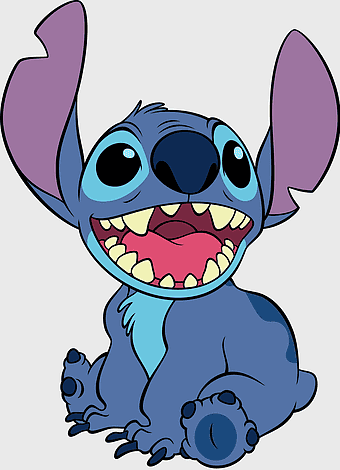 Lilo & Stitch, Disney Animation, Stitch Character, Cartoon Movie, Blue Alien Creature, Happy Expression, Animated Series, Fictional Pet