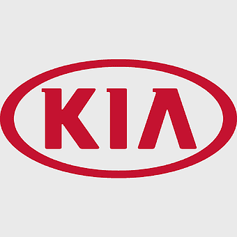 Kia Motors logo, Kia oval emblem, red Kia symbol, Kia brand signage, automotive dealership branding, car manufacturer logo, vehicle manufacturer icon