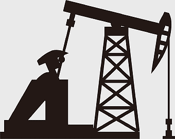 oil well machine illustration, oil derrick silhouette, petroleum industry icon, drilling rig equipment, energy extraction process, fossil fuel production, industrial machinery design