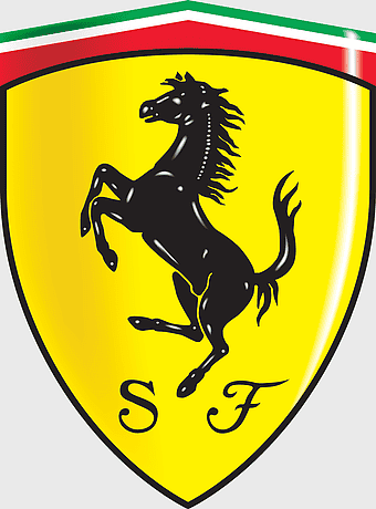 Ferrari logo, Enzo Ferrari Car, LaFerrari, Ferrari 458, prancing horse emblem, Italian luxury sports car, automotive branding