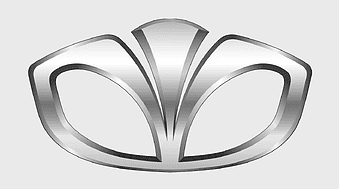 Daewoo Motors logo, Daewoo Lanos emblem, silver car logo, Daewoo Nubira symbol, automotive brand icon, vehicle manufacturer insignia, luxury car badge design