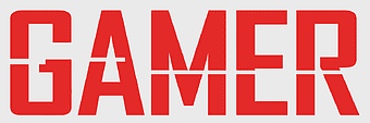Gamer logo, Assassin's Creed branding, YouTube gaming content, red text design, gaming culture, digital entertainment, esports community
