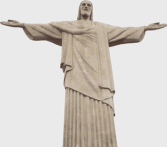 Christ the Redeemer statue, Corcovado mountain landmark, Rio de Janeiro religious monument, Jesus Christ sculpture, iconic Brazilian art, monumental religious figure, Christ statue in Brazil