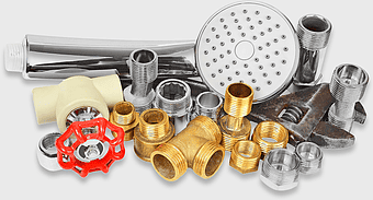 plumbing fixtures, shower head, piping fittings, plumber tools, bathroom hardware, water supply components, plumbing maintenance