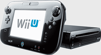 Wii U GamePad, Nintendo video game console, Wii U gaming system, Super Mario Galaxy gameplay, interactive gaming device, console gaming accessories, multimedia entertainment system